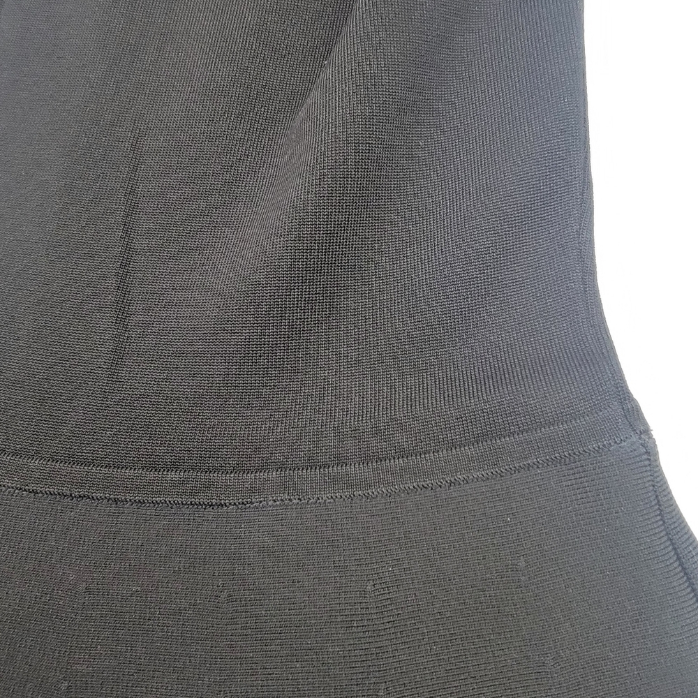 Parker black bandage aline vegan leather fringe and cutout trim dress - Picture 6 of 8